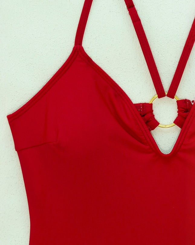 Skinny Slimming Women's Fashion One-piece Swimsuit