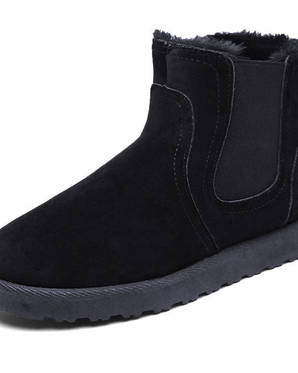 Men's warm mid-tube casual padded snow boots