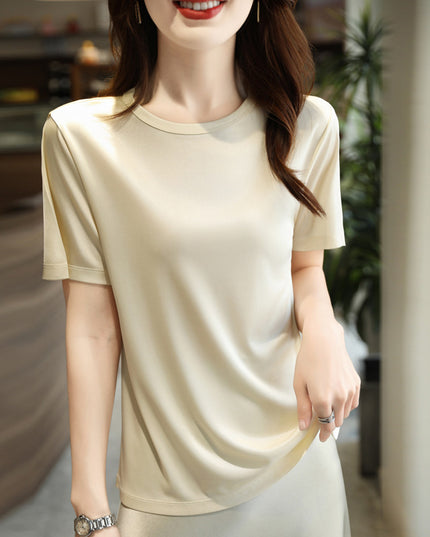 Vest Beautiful French Base Shirt Loose Satin Top