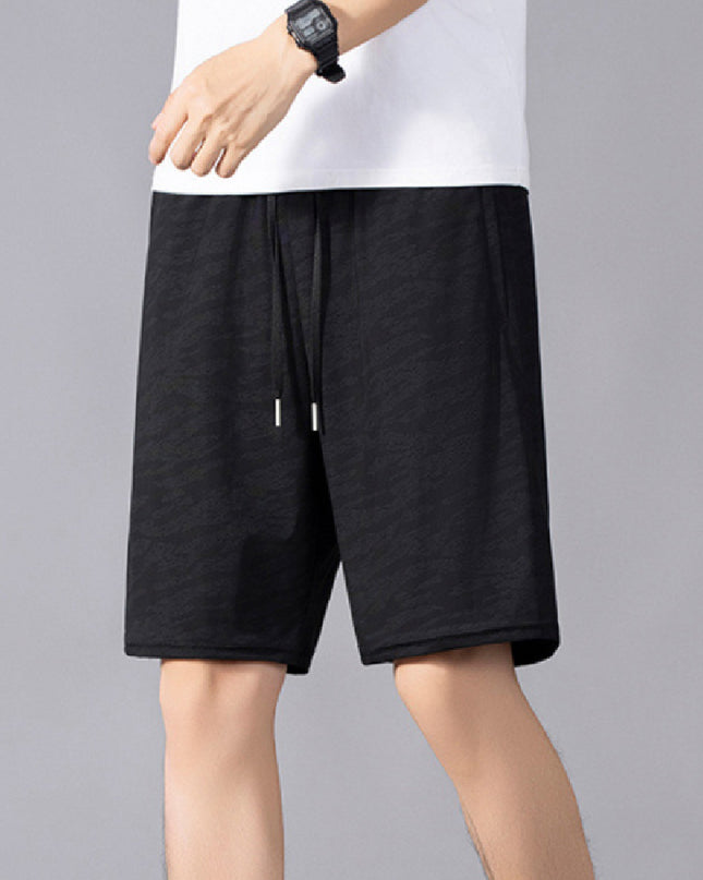 Fashion Personality Ice Silk Stretch Casual Pants Men