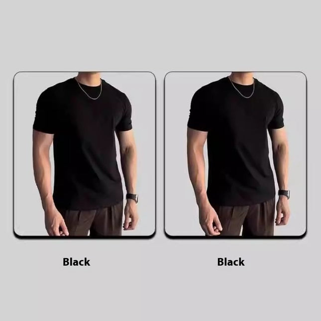 Sports Fitness Clothes Closed Short-sleeved T-shirt Men