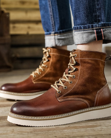 Retro Men's High-top Shoes American Tooling Boots