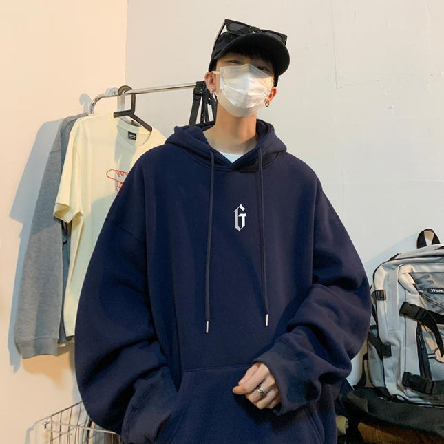 American-style Heavy Hooded Sweater For Boys