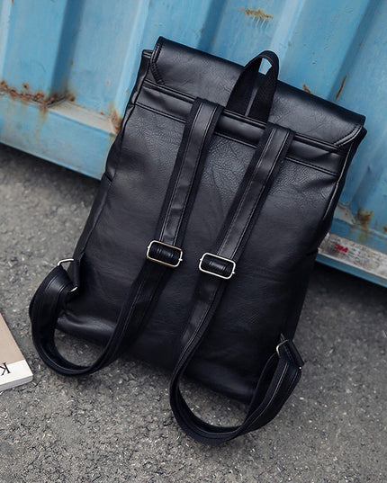 new fashion color leather retro Backpack Laptop computer backpack on behalf of a man