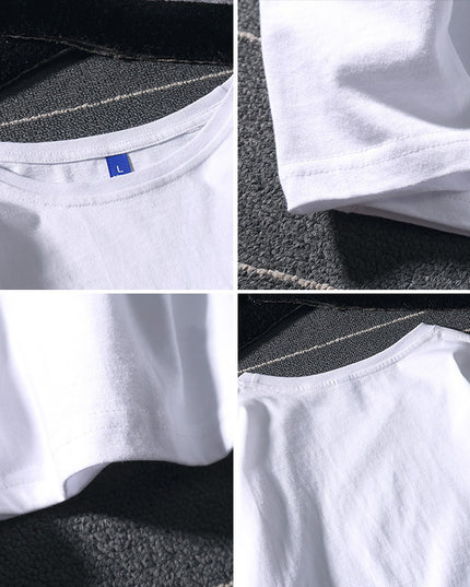 Simple Trend Men's Long-sleeved T-shirt Hong Kong Style Retro