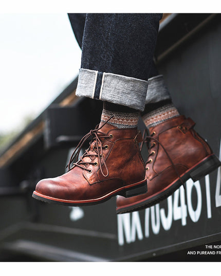 Men Shoes Military Plus Size Workwear Men's Boots