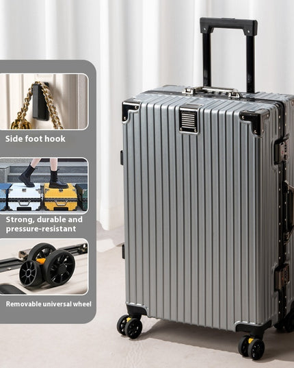 Suitcase Large Capacity Aluminium Frame Luggage