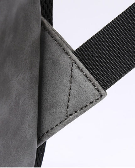 Leather leisure travel backpack