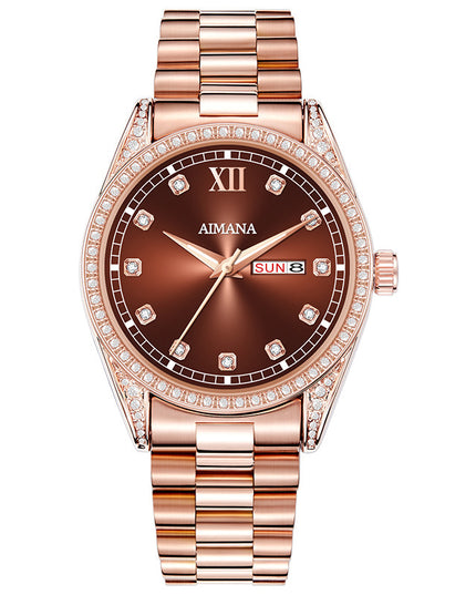 Log Series Diamond Disc Quartz Women's Watch