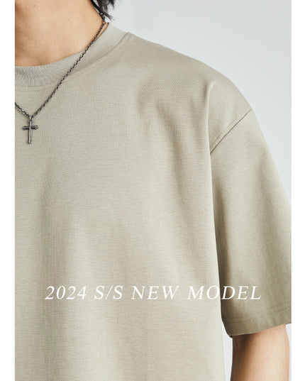 Cool Solid Color Inner Wear Round Neck Bottoming Shirt