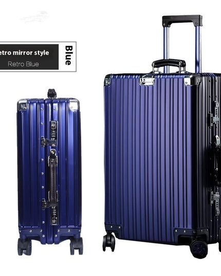 Aluminum Magnesium Luggage Password Trolley Case