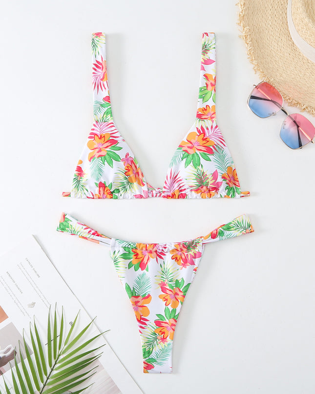 Women's Printed Multi-color Bikini Swimsuit