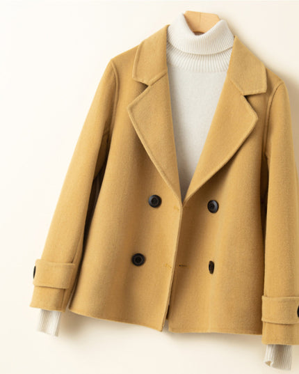 Reversible Cashmere Coat Women's Short Suit Jacket
