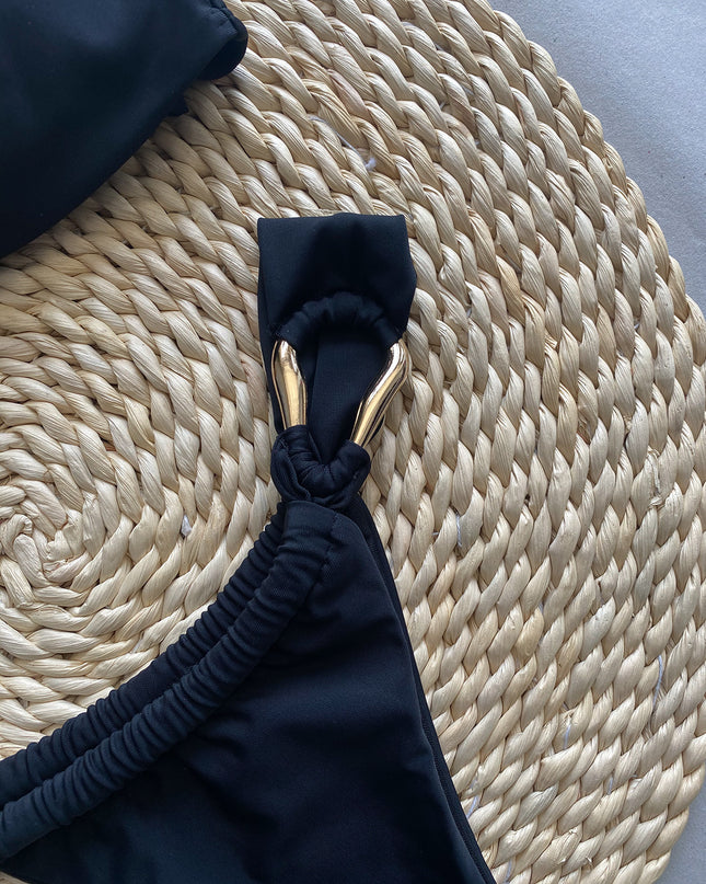 New Low Waist Sexy Bikini Solid Color Split Women's Swimsuit Swimming