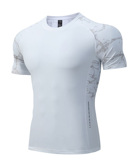 Ice Silk Short Sleeve Sports Top Men's Quick Drying Clothes Running Fitness T-shirt