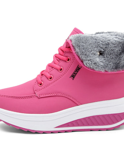 Wedge snow boots