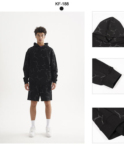 Men's Rivet Hooded Cotton Sweater