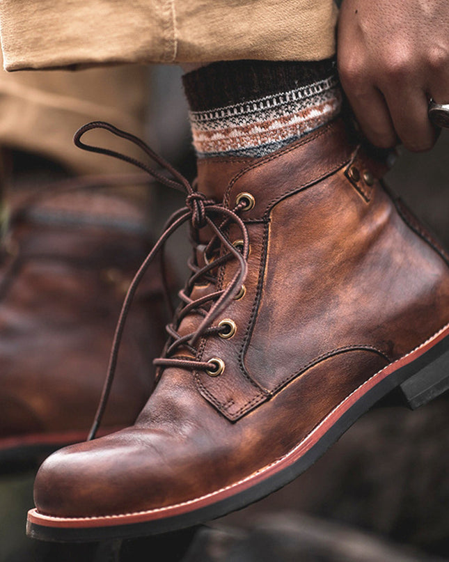 Men Shoes Military Plus Size Workwear Men's Boots