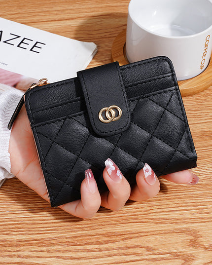 Women's Wallet Classic Style Embroidery Thread Multi-card-slot Coin Purse Women