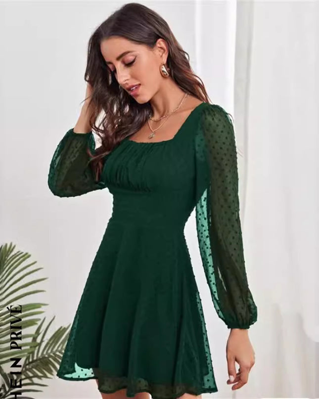 High Waist Temperament Elegant Commuter Female Dress