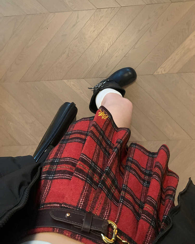 Women's Short Skirt Preppy Style