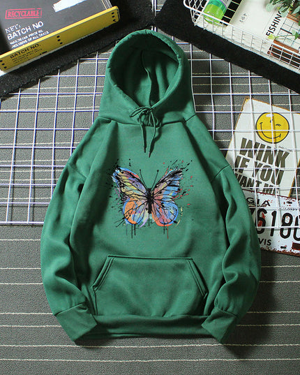 Plus Size Loose Hooded Sweater For Women