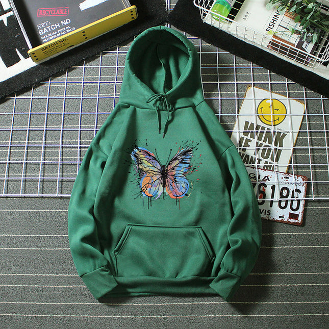 Plus Size Loose Hooded Sweater For Women
