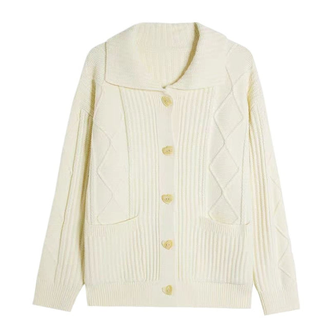 Outerwear Loose Casual Stretch Long Sleeve Sweater