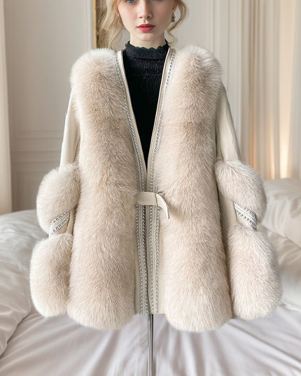 Artificial Fox Fur Jacket Women's Fur