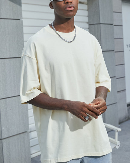Men's Clothing Cotton White Short Sleeve