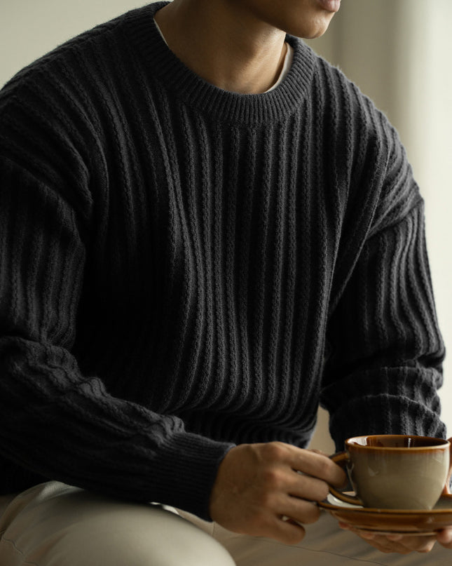 Warm Pullover Round Neck Long Sleeves Sweater