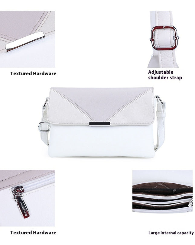Contrast Color Small Square Box Fashion Shoulder Bag