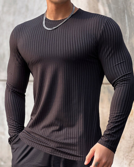 Men's Sports Fitness Long Sleeve Bottoming T-shirt