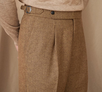 Naples Casual High Waist Straight Trousers