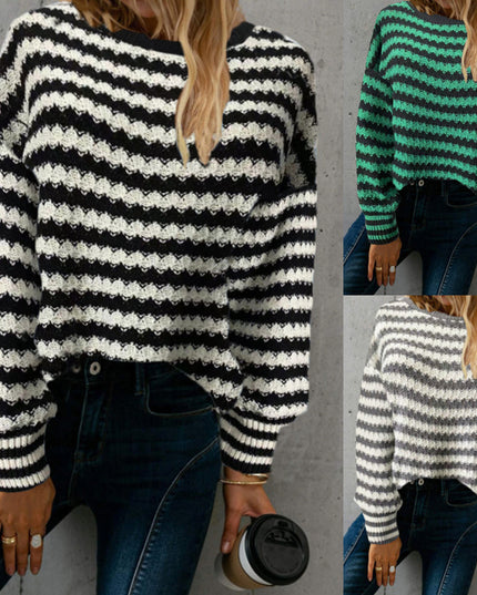 New Wish Loose Round Neck Pullover Knitted Sweater
