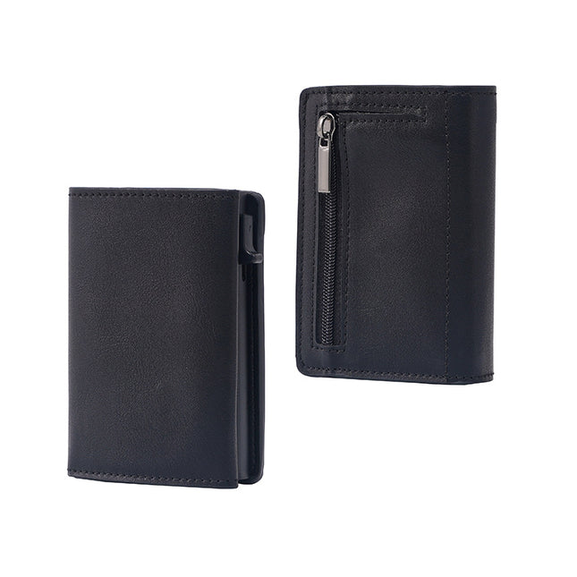 PU Cassette Rfid Blocking Aluminum Alloy Polyurethane Card Mount