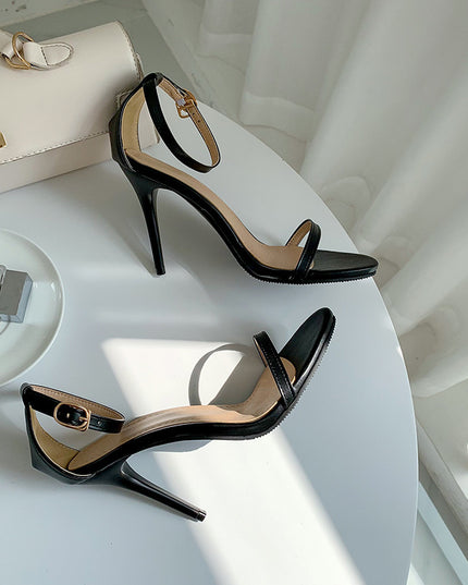 Buckle Strap Hollow Super High Heel Sexy Women's Shoes