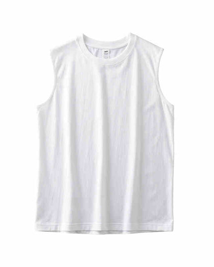 Fitness Waistcoat Solid Color Sleeveless T-shirt For Men