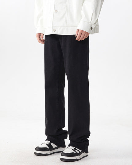 Loose Straight Retro Wide-leg Pants