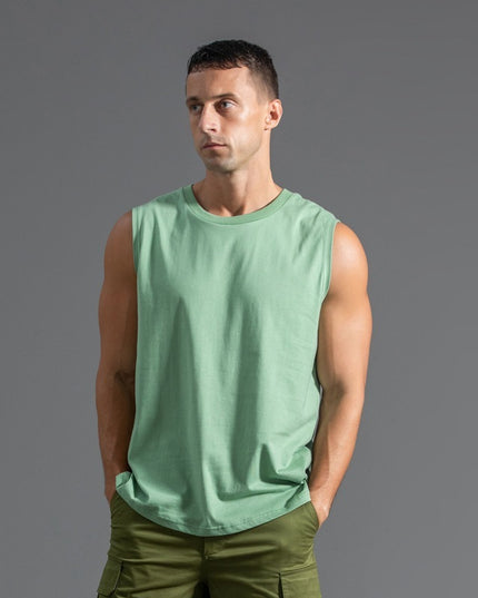 Cotton Sleeveless T-shirt Men's Plus Size Sports