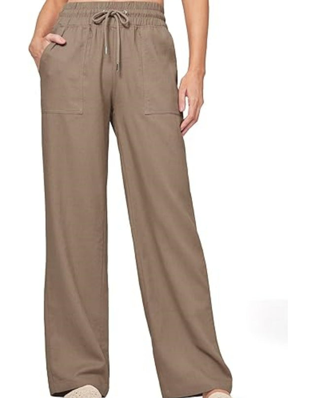 Women's Linen Wide-leg Cotton And Linen Casual Beach Summer Pants