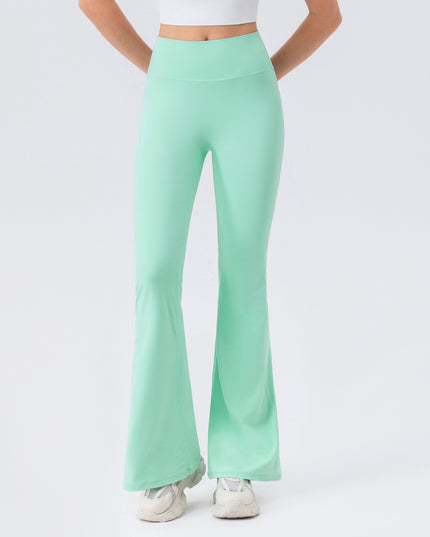 Female High Waisted Hip Lifting Micro Trumpet Yoga Pants