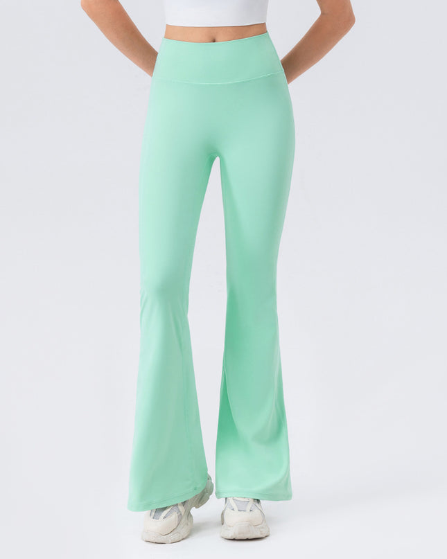 Female High Waisted Hip Lifting Micro Trumpet Yoga Pants