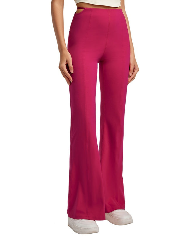 Small Horn Straight Leg High Elasticity Workout Pants