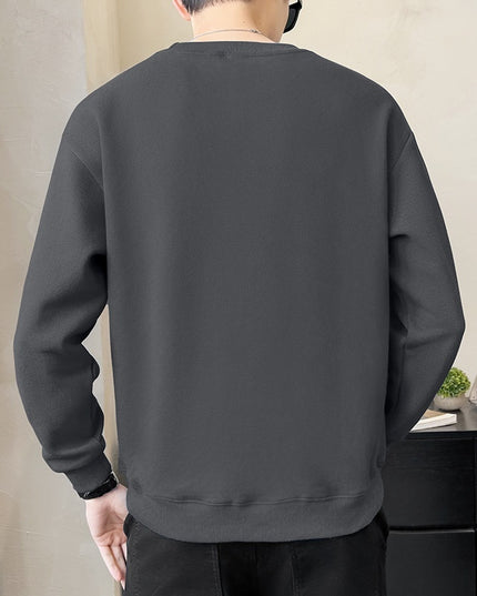 Round Neck Heavy Sweater For Men Spring And Autumn New