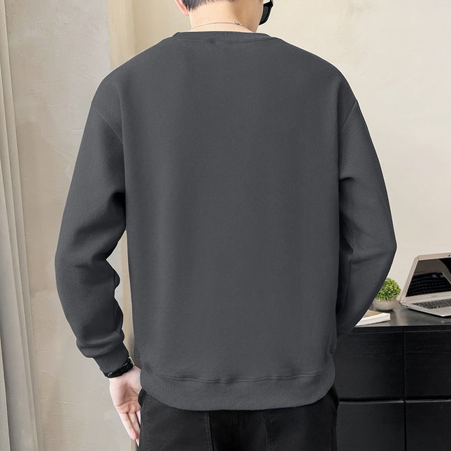 Round Neck Heavy Sweater For Men Spring And Autumn New