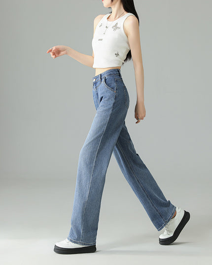 Fashionable Narrow Wide-leg Jeans For Women
