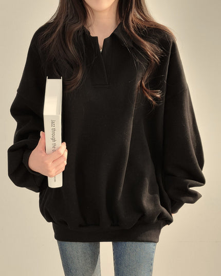 Idle Style Casual Loose Retro Sweater Coat For Women