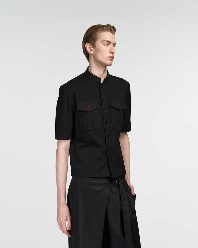 Handmade Red Eye Hunting Suit Half Sleeve Shirt