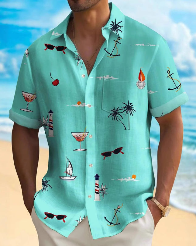 Men's Fashion Hawaiian Digital Printing Shirt